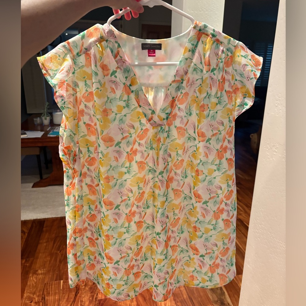 Vince Camuto Multicolor Floral Blouse